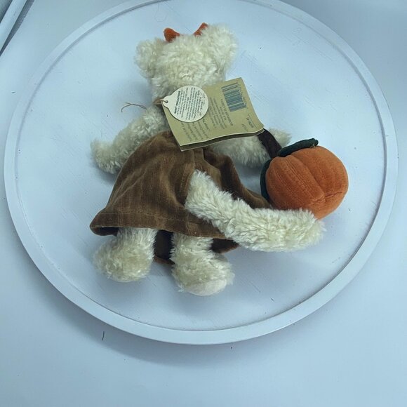 Boyds Bears Felina B. Catterwall Collectible Plush Cat Doll Pumpkin Animal TAG - Picture 7 of 8